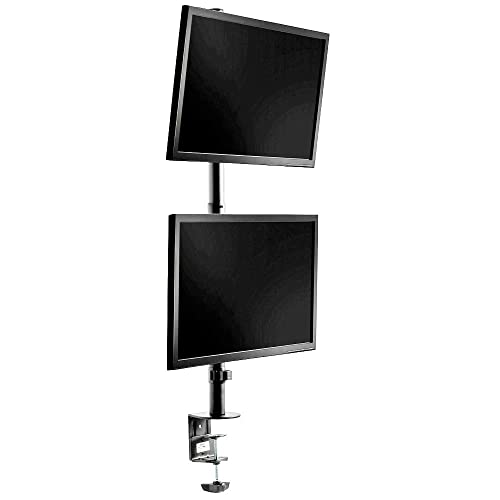 Suporte 2 Monitores Vertical com Morsa V1224C CENTRAL SUPORTES