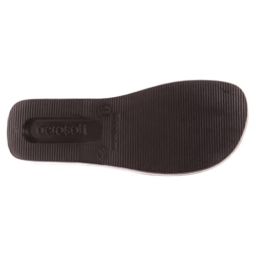 Image of Aerosoft Women's Black Flip-Flops - 37 EU