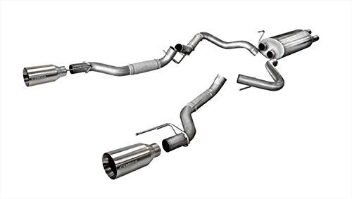 3.0IN Cat-Back Single 5.0IN Tips (14397) Sport Sound Level | 2017-2020 Ford F-150 EcoBoost Raptor 3.5T Satin Polished