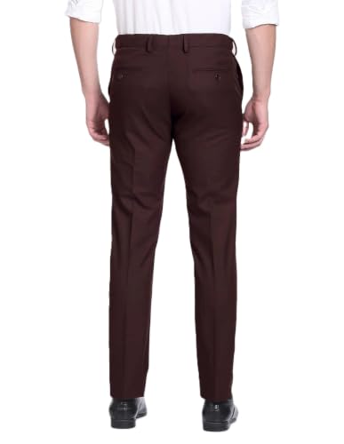 Image of Men's Slim Fit Formal Trousers | Office & Business Wear Pants For Men