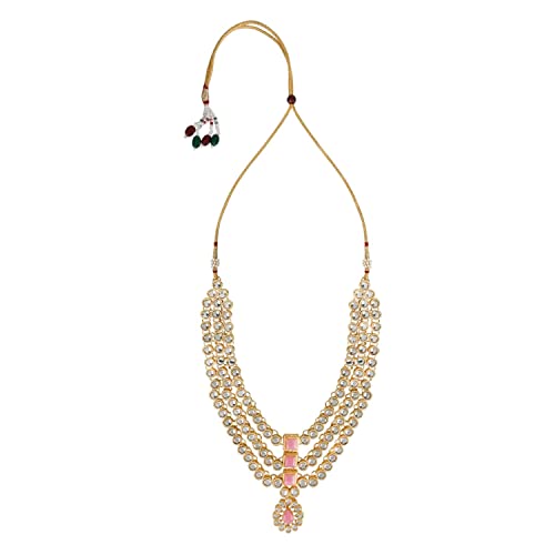 Kundan Necklace Set with Earrings & Maang Tikka