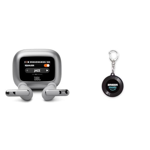 JBL LIVE BEAM 3 ワイヤレスイヤホン スマート充電ケース/LDAC対応ハイレゾ/マルチポイント/ハイブリッド ノイズキャンセリング/IP55防水/ワイヤレス充電対応/シルバー/JBLLIVEBEAM3SIL+【Amazon.co.jp限定】T