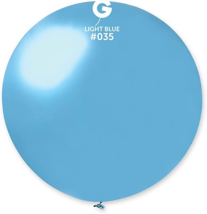 Gemar31" Light Blue Metallic Balloon 1Ct