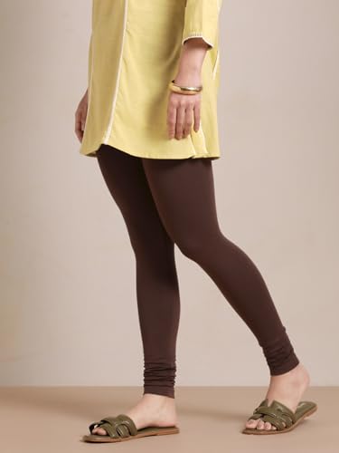 Image of TWIN BIRDS Tailored Cut and Classic Fit Super Stretchable Elastane Fabric Churidar Leggings for Women