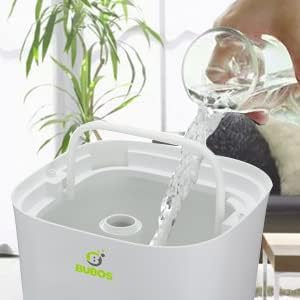 Top Fill Cool Mist Humidifier with Essential Oil Box,5L Ultrasonic Humidifier Large Room with Sleep Model, Whisper Quiet, Auto Shut Off, Adjustable Mist Output, Humidifiers for Bedroom,Baby Room Or Offie by Bubos