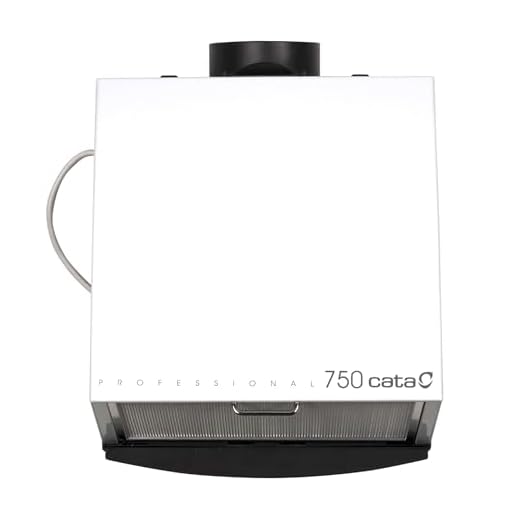 Cata Extractor de Cocina Silencioso Professional 750 Gran Extracción Gran Potencia 105W Fácil Instalación Incluye Filtro Metálico Color Blanco