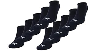 PUMA Sneaker Socken Sportsocken 10-Paar-Pack Unisex - Special Edition (Black, 43-46)