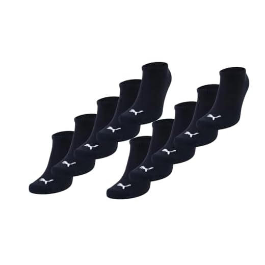 PUMA Unisex Puma Unisex Plain Sneaker - Trainer (5 Pack) Socks, Schwarz, 43-46 EU 5 PUMA Sneakers Socken Sportsocken 10-Paar-Pack Unisex - black - Gr. 43-46