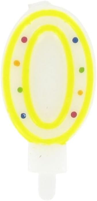 Fackelmann Candle, Paraffin wax, White/Yellow, Size 15