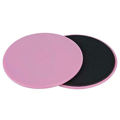 LQKYWNA Disco De Fitness Ejercicio Delta Discos Deslizante De La Placa Deslizante Abdominal De La Cintura Carry Muscular Entrenamiento El Entrenamiento del Equilibrio De Yoga Gimnasio En Casa (Pink)