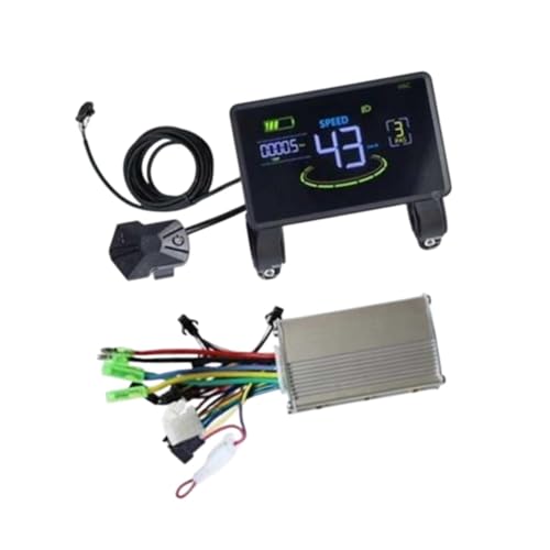 QSTDGVPW Electric LCD Display Cycling Computer Cyclocomputer Multifunctional Electric Bike Speedometer