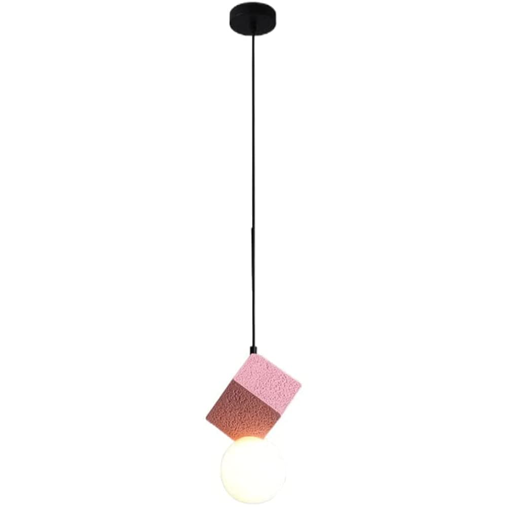 Lustre art en fer créatif suspension colorée pour entrée design