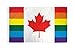 Produktbild AZ FLAG - Flagge Kanada Regenbogen - 150x90 cm - Schwul Fahne 100% Polyester mit Messing-Ösen - 110g