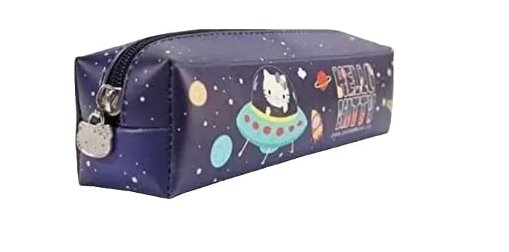 TEMSON Pencil Pouches for Kids, Stylish Multi-Purpose Pouch for Stationary Items – Zipper Pouch Stationary Case Pen,Travel Pouch Toiletry Shaving Cosmetic Pouch (KT-9620)