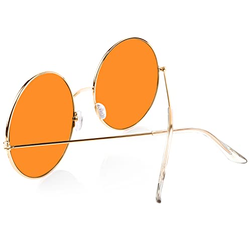 Hippie Glasses Disco Hippy 70’s Sunglasses 60’s Cool Funky Shades quavo Orange3