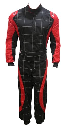 PM Sports Kids Juniors Karting Race Rally Go Kart Suits One Piece Suit Indoor/Outdoor Green