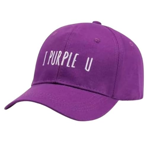 KPOPIRUDA Baseball Cap Purple You Letter for Kpop Merchandise Adjustable Bangtan Boys Dad Hat Unisex for Kpop Merch