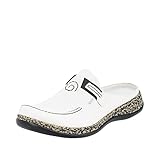 Rieker dames 46393klompen, Wit Bianco 80, 39 EU