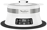 Moulinex Steam Up Cuiseur Vapeur 8 Programmes S'adapte à Tous les Formats de Plats Nettoyage Facile Nutriments Préservés Rangement Facile Livret de Recette Blanc VJ504010