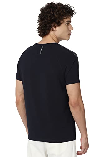 Image of Van Heusen Men's Cotton Solid Regular Fit T-Shirt