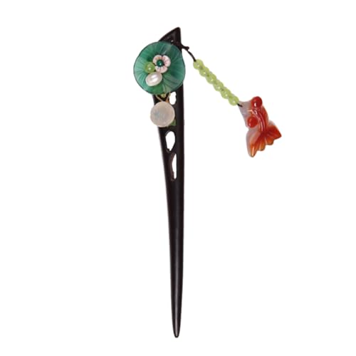 BELLIFFY 黒檀のヘアピン 中国風 ヘアバンスティック ヘアピン ヘアバン用 箸 ヴィンテージ ヘアアクセサリー