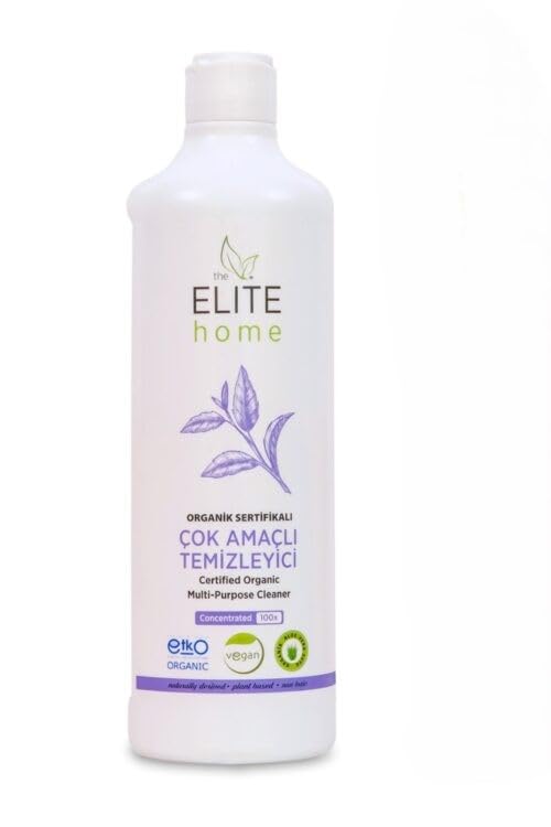 The Elite Home Organik Sertifikalı Çok Amaçlı Genel Temizleyici (Portakal, 750 ML)