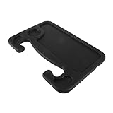 Hohopeti Bandeja para Coche Multifuncional Grande Resistente y Portátil con Soporte para Bebidas y Mesa de Oficina para Laptop Compatible con Varios de Vehículos