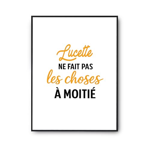 Affiche Lucette ne fait pas les choses à moitié : rompez la monotonie de vos murs blancs