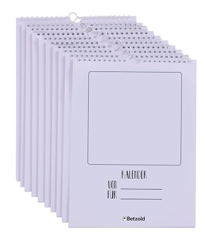 Betzold - Bastel-Kalender Kinder - Blanko-Wandkalender Kreativkalender immerwährend