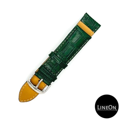 Image of Lineon Half Padded Premium Leather Mens & Womens Watch Strap For Branded Watches Compitable with Titan, Timex, Casio, Sonata and All premium Watches Tool and Pins Include