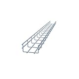 NavePoint Wire Mesh Cable Tray, Electro Zinc Plated, Silver Steel, 1.97 x 3.94 x 59.06 inch, 2-Pack