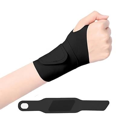 LUAMY 手首サポーター固定 親指付け根サポータ 超薄型手首捻挫手首プロテクター、薄型リストストラップスポーツシース、腱鞘の痛みと緊張 さわやか通気 せいみつせっちゃく 軽量化 あつりょくちょうせつ 男女兼用 フリーサイズ 家事 育児 パソコン スマホ操