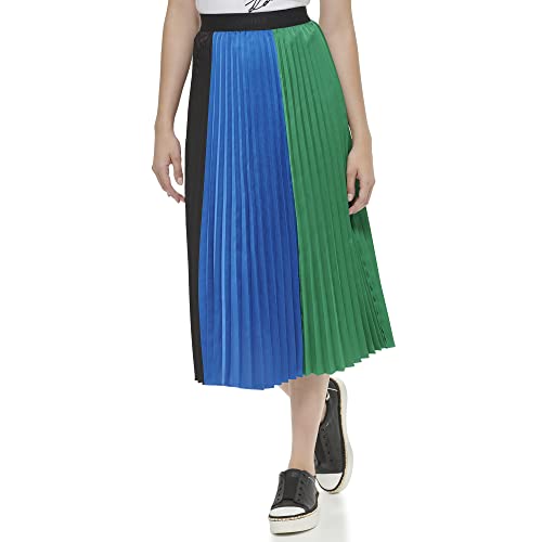 Karl Lagerfeld Women's Midi Colorblock Pleated Skirt3