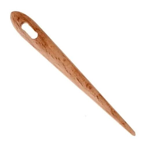Aguja de madera/aguja de madera/ganchillo/aguja/artesanal/medieval/disfraz medieval/LARP/vikingo/encuadernación de aguja
