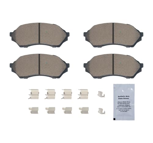 Image of HUSCH D798 Front Ceramic Brake Pads Kit Fit For Mazda Protege 1999-2001