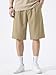 JMIERR Mens Summer Baggy Dress Shorts 2026 Pleated Button Office Fashion Work Business Shorts with Pockets, M, Khaki