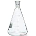 Deschem 1000ml,Glass Suction Filter Kit,350ml 24/40 Buchner Funnel & 1L Erlenmeyer Flask