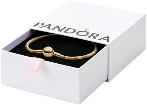 Pandora Moments Snake Chain Bracelet - Compatible Moments Charms - Charm Bracelet for Women - With Gift Box