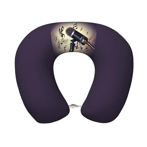 Almohada cuello U espuma memory 25 cm x 30 cm negra miniatura 1