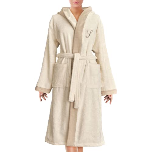 Lisola Peignoir à capuche en éponge de coton avec chiffres - Santiago