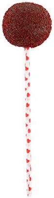 Restaurantware 5.9 Inch Cake Pop Sticks 100 Sturdy Disposable Lollipop Sticks - Attractive Premium Red Hearts Paper Dessert Pop Sticks For Mini Desserts And Treats For Cafes or Homes image 4