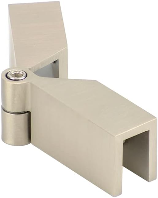Adjustable Sleeve Over Glass Corner Clamp (Brushed Nickel)
