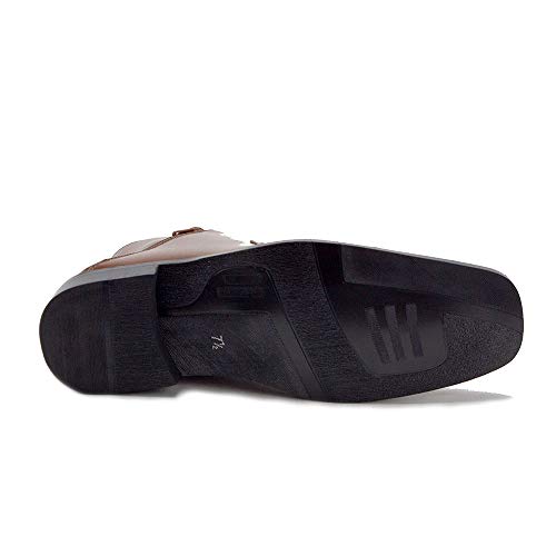 Jazamé Men's 49904 Leather Lined Double Zip Cap Toe Dress Bootie Ankle Boots3