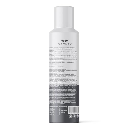 Image of Park Avenue Voyage Premium Body Spray for Men | 190 ml | Fresh Citrus, Spicy & Woody Fragrance with Patchouli & Tonka Bean | Long-Lasting Body Deodorant
