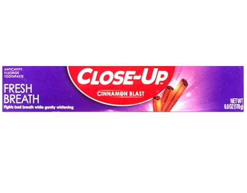 Close-Up Anticavity Fluoride Toothpaste Gel Cinnamon - 6 oz, Pack of 6