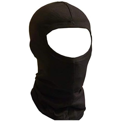 Jasmine Silk Black Silk Balaclava Mask Cover