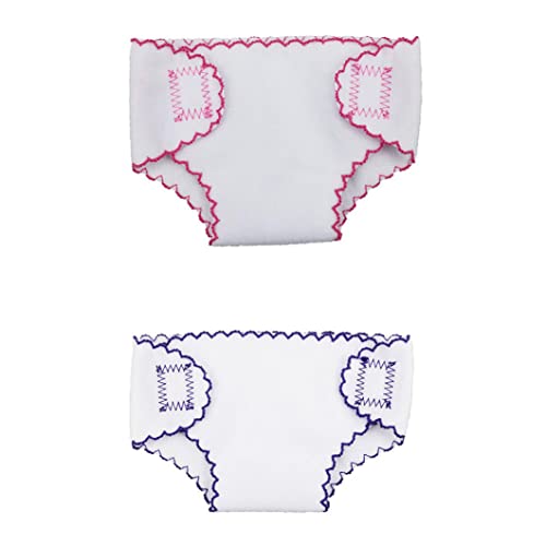 Couches de poupées, poupées sous-vêtements poupées mini burs à vêtements accessoires de poupée pour 18 pouces poupées 2pcs, couches de poupées Cover