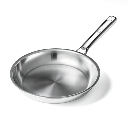 COOKER KING 8 Inch Stainless Steel Frying Pan Small Omelette Pan