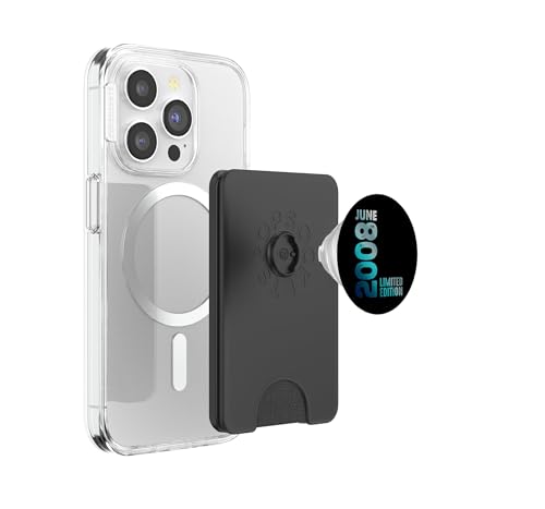 PopSockets PopWallet 2008 Vintage tarjetero magnético para iPhone con MagSafe 3