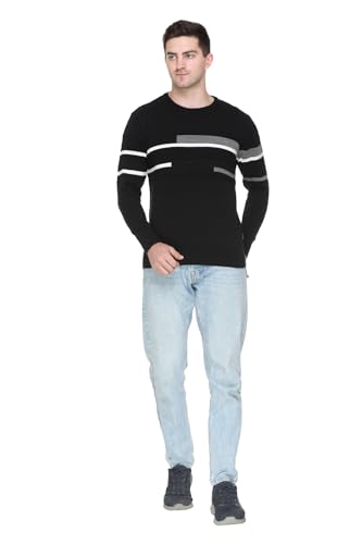 Image of GODFREY Full Sleeve Woolen Sweater for Man Winter Wear - Round Neck Pullover Regular Fit